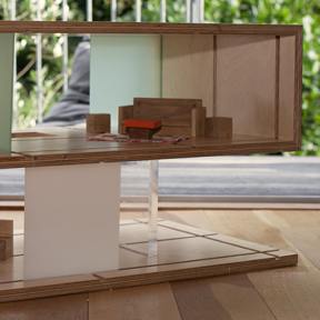 Qubis Haus coffee table side view